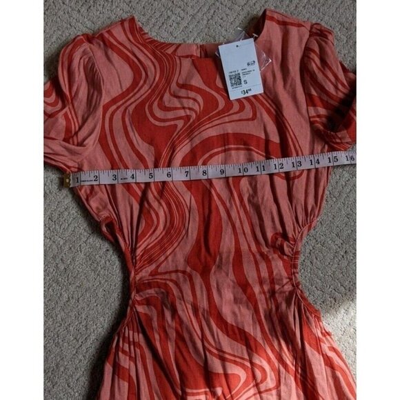 Dress Retro Marble Print - Picture 3 of 9